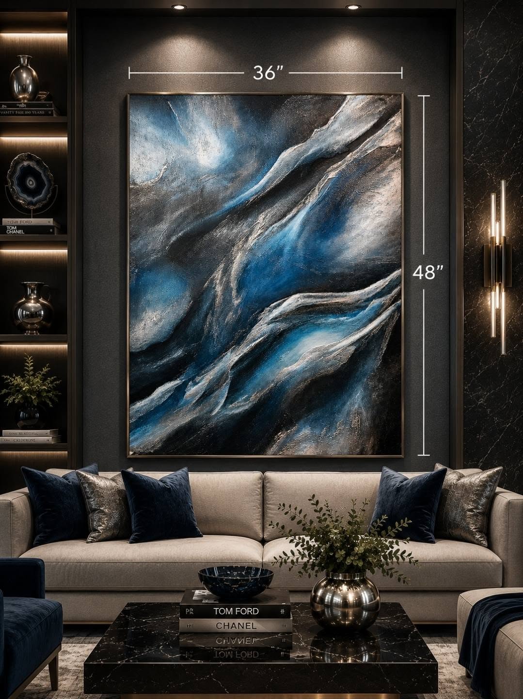 "Shadow & Light" — Original Mixed Media on Canvas | Deep Into Subconscious Collection