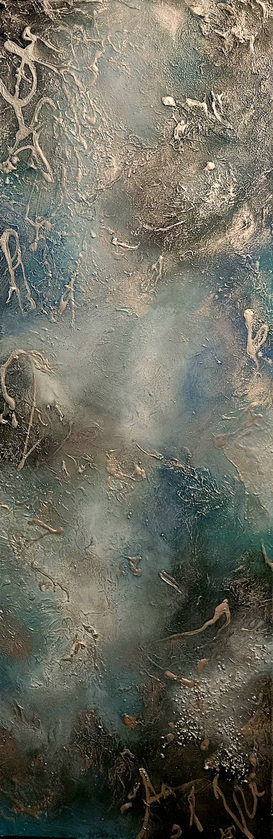 "Sacred Becoming" — Original Mixed Media Painting on Canvas | Deep Into Subconscious  Collection