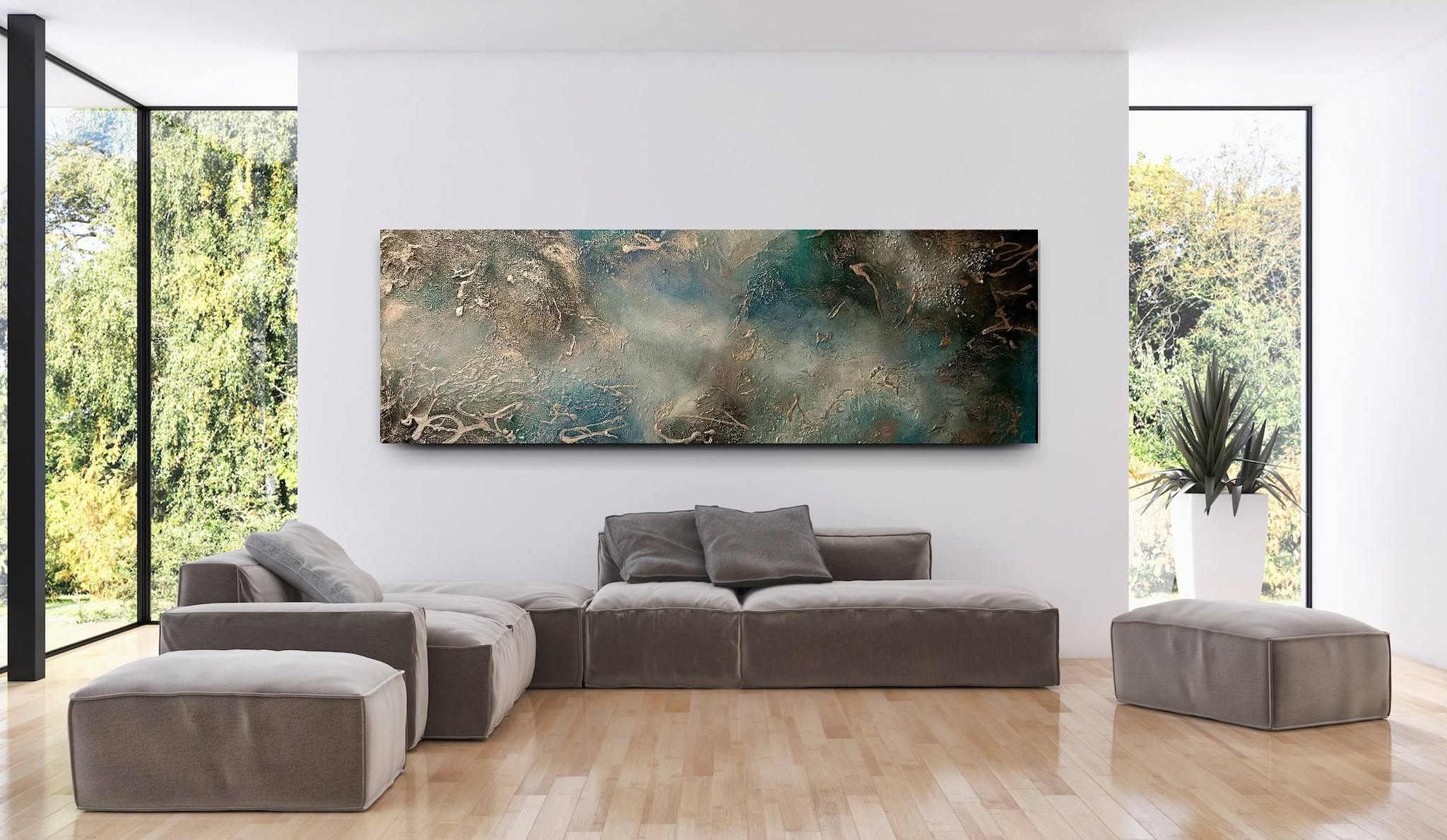 "Sacred Becoming" — Original Mixed Media Painting on Canvas | Deep Into Subconscious  Collection